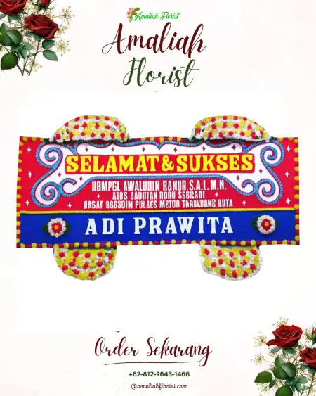 Papan Bunga Ucapan Selamat Srinahan